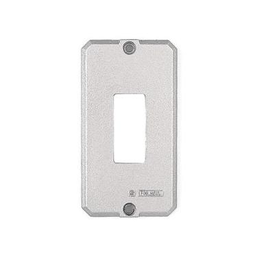 Imagem de Tampa Condulete Aluminio 1/2 E 3/4 1 Tecla - TRAMONTINA, Cinza