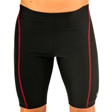 Imagem de Bermuda Natação Hammerhead, Preto, Vermelho, GG