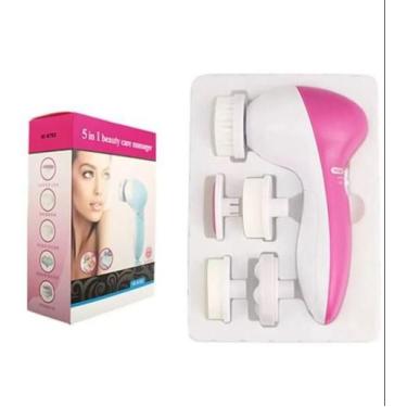 Imagem de Escova Limpeza Facial 5 Em 1 Massageador Esfoliante - Mare Vendas