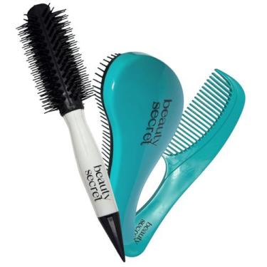Imagem de Kit Beauty Secret Escova Profissional Escova Magica e Pente