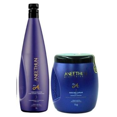 Imagem de Kit Linha A Máscara 1 Kilo + Shampoo Linha A Aneethun 1 Litro