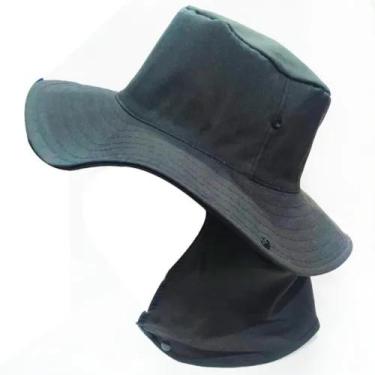 Imagem de Chapéu Boné Pescador Australiano Com Proteção ao Sol Insetos Nuca Pesc