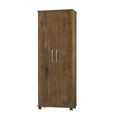Imagem de Armário Multiuso Arezzo 2 Portas 4 Rodízios Jequitibá J&A Móveis