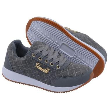 Imagem de Tenis Corrida Malhar Caminhada Resistente Barato - Vanelli, 35, Grafit