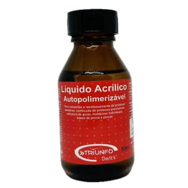 Imagem de Resina Acrílica Líquido 50ml Auto Odonto Consertos Prótese Triunfo