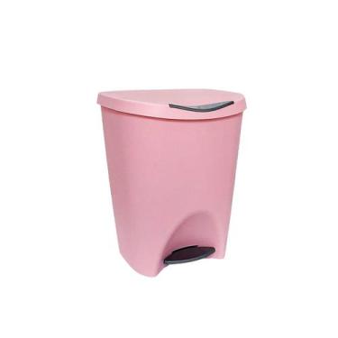 Imagem de Lixeira Banheiro Com Pedal Lixo Cozinha 7,5 Litros Reforçada - Usual U