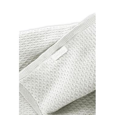 Imagem de Manta Tricô com Capuz Forrada Bebê HomeBliss, Branco, Único