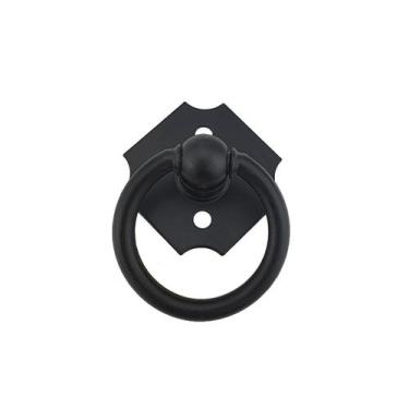 Imagem de Kit 6 Puxadores Rustico Preto Puxador Argola Puxador colonial  - Telis