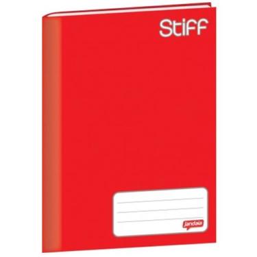 Imagem de Caderno Brochurão Jandaia Stiff 96 Folhas Capa Dura Vermelho