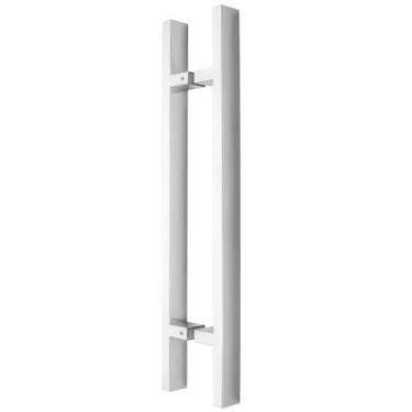 Imagem de Puxador Porta de Madeira ou Vidro 4cm X 1,5cm Inox - Polido - Loja da 