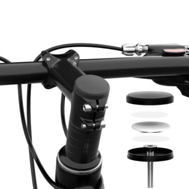Imagem de BIKOOCO Para suporte de bicicleta AirTag – Tampa de haste de bicicleta oculta para Air Tag, rastreador GPS de bicicleta antifurto à prova d'água para suporte de AirTag, ajuste de tampa de fone de