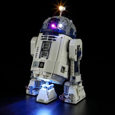 Imagem de YEABRICKS Luz LED para modelo de blocos de construção 75379 Star Wars R2-D2 (conjunto de montagem não incluído)