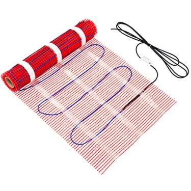 Imagem de ESKEYE Sistema elétrico de aquecimento de piso - Sistema de aquecimento de piso radiante doméstico de 7 dias para azulejos, madeira, pisos laminados - Acessórios incluídos - Cabo de alimentação de 3