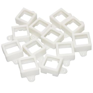 Imagem de PIAOLGYI Suporte para luzes LED Govee Non-Pro para ambientes externos, 12 peças de plástico, fácil instalação, suporte seguro