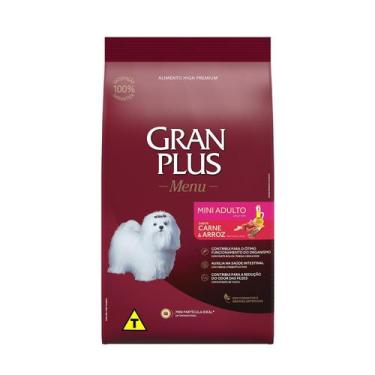 Imagem de Ração Gran Plus Cão Menu Adulto Mini Carne E Arroz 1Kg - Granplus