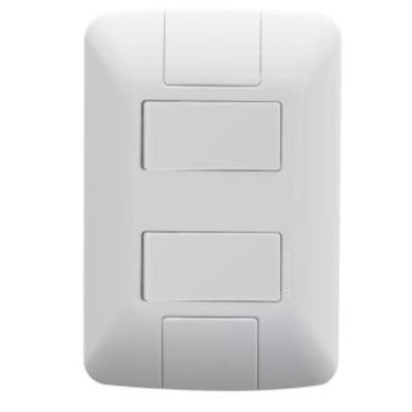 Imagem de Cj 4x2 Interruptor Simples e Paralelo 6A BR ARIA TRAMONTINA