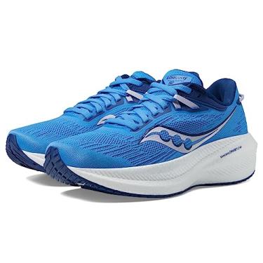 Imagem de Saucony Tênis feminino Triumph 21, Azul/lilás, 34
