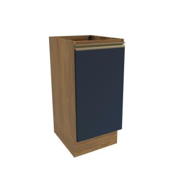 Imagem de Balcão Celeste Kappesberg 100% Mdf 1 Porta Nogueira/azul