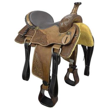 Imagem de Sela Team Penning Vertentes SV1550 - 16,5 Polegadas - Selaria Vertente