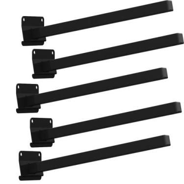 Imagem de Kit 05 Suportes Inclinação Haste De Refletor Led Parede Fachada Banner