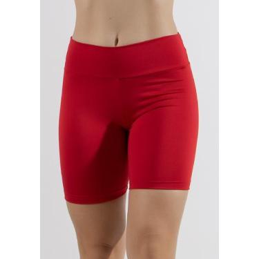 Imagem de Bermuda Suplex Fitness Feminina Academia Treino Malhar Cintura Alta Ci