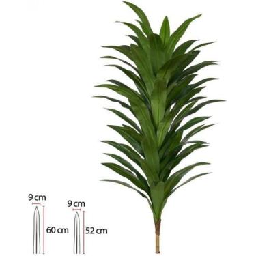 Imagem de Planta Arvore Artificial Dracena Real Toque X60 Verde 1,5cm - FLORESCE