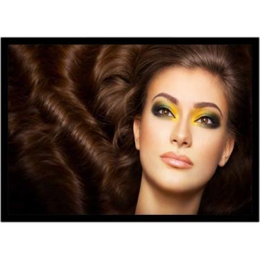 Imagem de Quadro Decorativo Estética Feminina Moda Salões De Beleza Maquiagem Ca