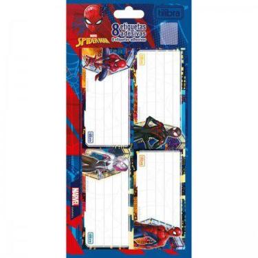 Imagem de Etiqueta Escolar Spider Man - com 8 unidades - Tilibra