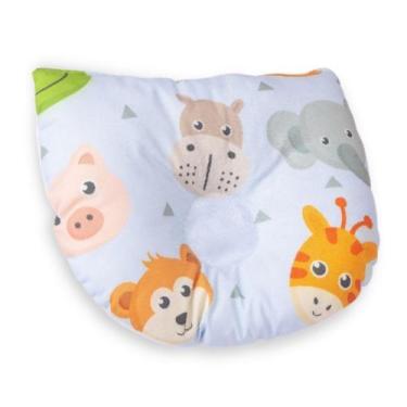 Imagem de Travesseiro de Bebê Anatômico Carinha de Animais - Miguel Baby