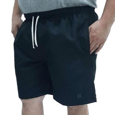 Imagem de Short Bermuda Tactel Extra Grande Plus Size Verão Praia - BUTU BIRU MO
