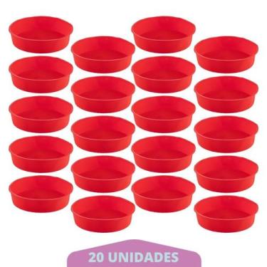 Imagem de Kit 20 Formas Redonda de Silicone Sortida Bolos Sobremesa - QUALITY HO