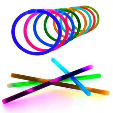 Imagem de 50 Pulseira Neon Festa Balada Aniversario 15 Anos Carnaval - MODAMIX, 