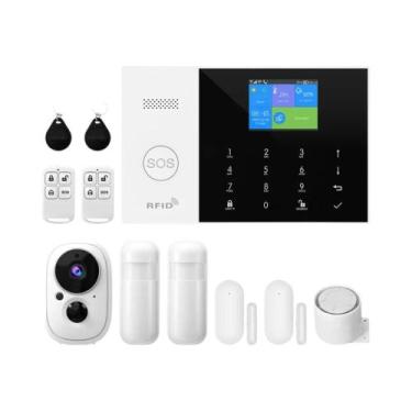 Imagem de Sistema De Alarme Sem Fio Para Casa Inteligente Tuya GSM WiFi Compatív