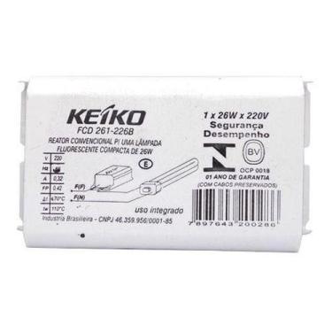 Imagem de Reator convencional 1 x 26w 2p 220v keiko fcd 261-226b
