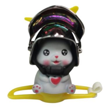 Imagem de Gatinho Gato Som Luzes Buzina Guidao Bike Motocicleta Moto Capacete Fo