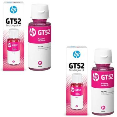 Imagem de Kit 2 Tintas HP GT52 GT 52M M0H55AL Magenta  GT5822 Ink Tank 416 517 5