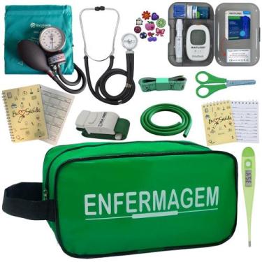 Imagem de Kit Enfermagem Completo Top + Medidor Glicose  - PREMIUM, P.A. MED, IN