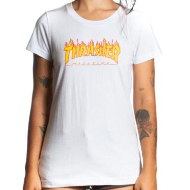 Imagem de Camiseta Feminina Thrasher Flame Logo-Feminino