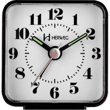 Imagem de Despertador Quartz Preto Herweg 2504