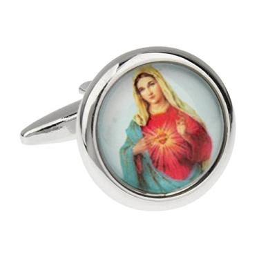 Imagem de Abotoaduras de igreja católica religiosa virgem Maria