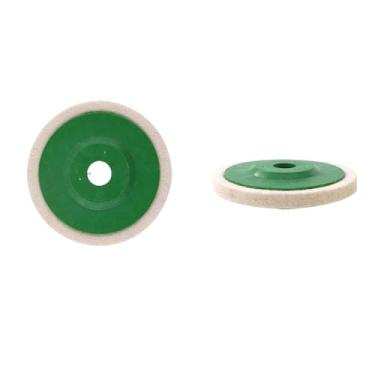 Imagem de 3/4/4.5/5 polegadas lã polimento roda lã feltro almofada moedor acessórios disco de moagem para metal vidro cerâmica polimento 1pc, 100x16mm 1pc