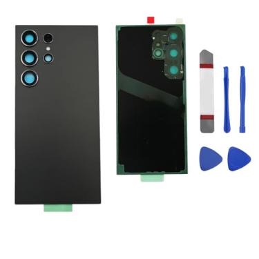 Imagem de Substituição de vidro traseira traseira para Galaxy S24 Ultra compatível com Samsung Galaxy S24 Ultra, substituição de vidro traseiro Galaxy S24 Ultra 5G com lente de câmera pré-instalada + adesivo +