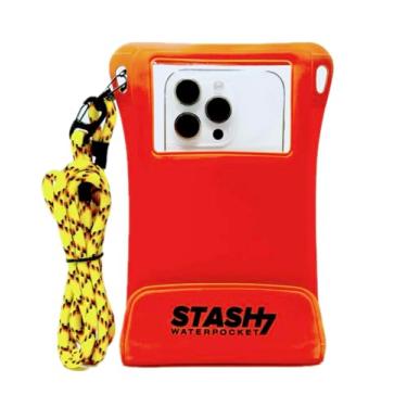 Imagem de Stash7 Bolsa impermeável para celular com cordão longo | Capa seca para celular IPX8 Adventure Grade, serve para iPhone 15 Pro Max, 14 Pro Max, 13 Pro Max, XS, XR, Galaxy S21, para mergulho com