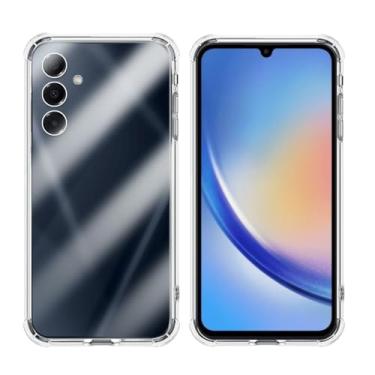 Imagem de Capa Capinha Anti Impacto Compatível Samsung Galaxy A34 Case Antishock Transparente