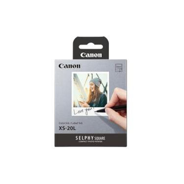 Imagem de Conjunto de tinta colorida e etiqueta para Canon SELPHY SQUARE QX10 XS-20L