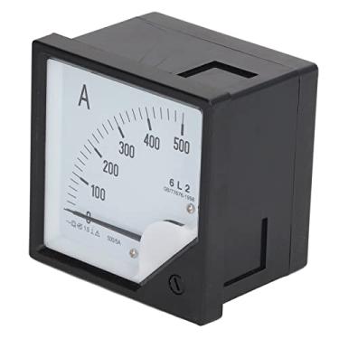 Imagem de Amplificador AnalóGico Medidor Ponteiro AmperíMetro AC Medidor de Amp Testador de Corrente RetâNgulo Painel AnalóGico Medidor de AmperíMetro Painel de Medição 0-500A