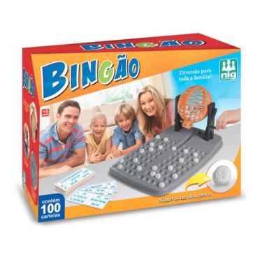 Imagem de Jogo Bingão Com 100 Cartelas Bingo Nig Brinquedos