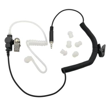 Imagem de HELETUL Fone de ouvido com conector de áudio rosqueado de 3,5 mm, cabo adaptador de fone de ouvido para microfone Walkie Talkie Motorola