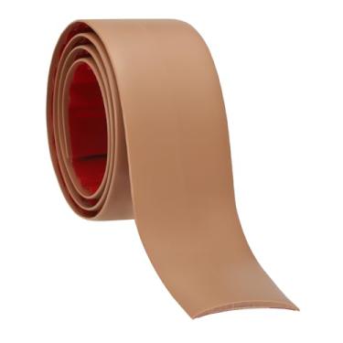 Imagem de PATIKIL Faixa de transição de piso autoadesiva 5 cm x 3 pés, divisor plano de piso laminado de vinil para unir lacunas de piso portas capa de carpete azulejos de piso marrom