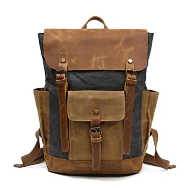 Imagem de Mochila de viagem multifuncional para homens bolsa de ombro mochila de fim de semana bolsas masculinas versáteis(G)